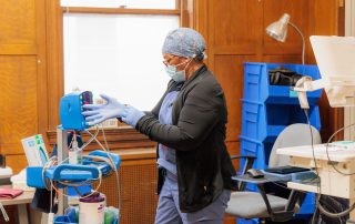A clinician at The AHS Bridge Clinic