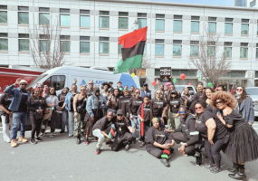 Group photo at Black Joy Parade
